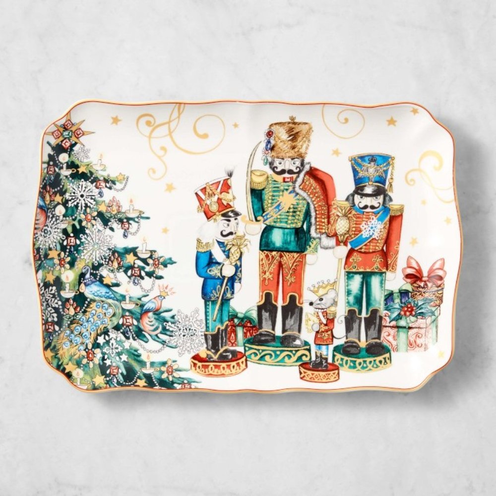 Williams Sonoma Christmas Nutcracker Serving Platter